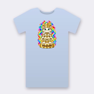 KC Chess HopeH – baby blue Klitty Crew T-shirt