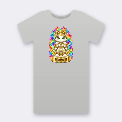 KC Chess HopeH – heather grey Klitty Crew T-shirt