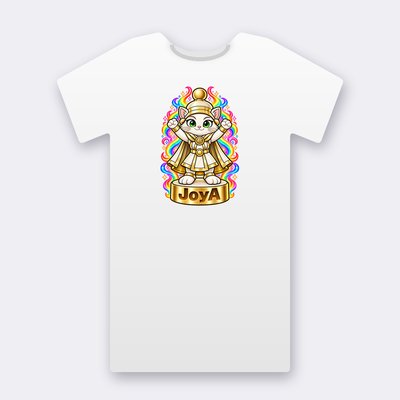 KC Chess JoyA – white Klitty Crew T-shirt