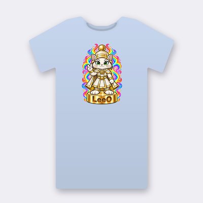 KC Chess LeeO – baby blue Klitty Crew T-shirt