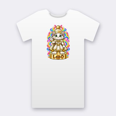 KC Chess LeeO – white Klitty Crew T-shirt
