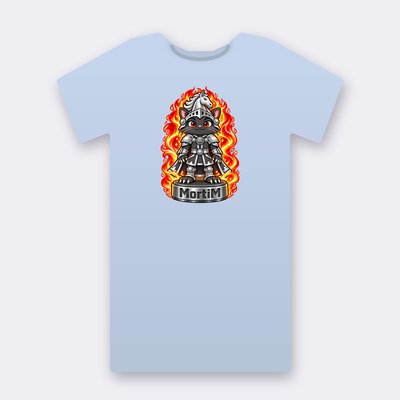 KC Chess MortiM – baby blue Klitty Crew T-shirt