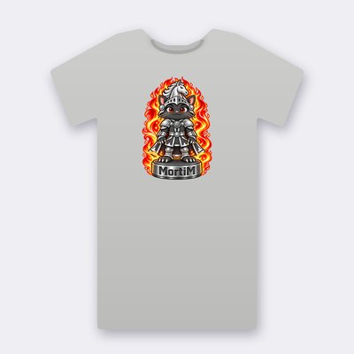 KC Chess MortiM – heather grey Klitty Crew T-shirt
