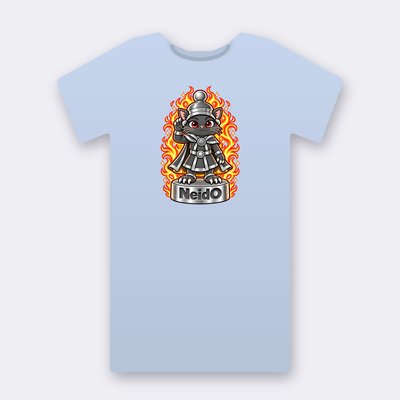 KC Chess NeidO – baby blue Klitty Crew T-shirt