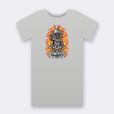 KC Chess NeidO – heather grey Klitty Crew T-shirt