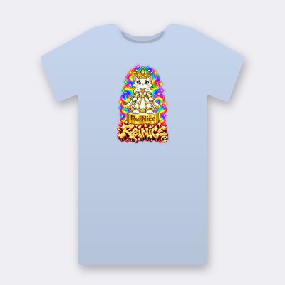 KC Chess ReiNice Graffiti – baby blue Klitty Crew T-shirt