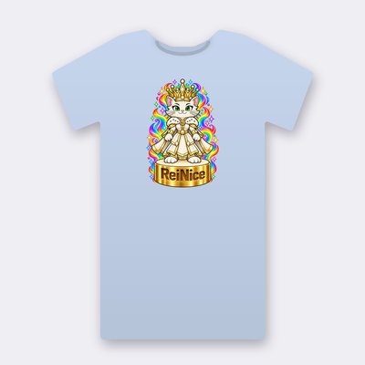 KC Chess ReiNice – baby blue Klitty Crew T-shirt