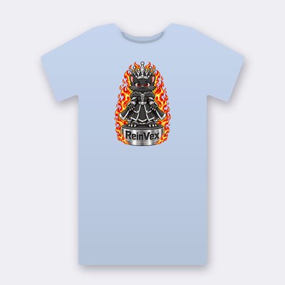KC Chess ReinVex – baby blue Klitty Crew T-shirt