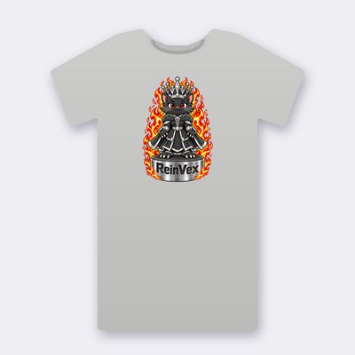 KC Chess ReinVex – heather grey Klitty Crew T-shirt