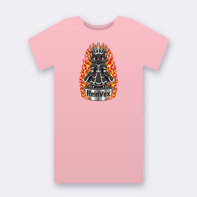 KC Chess ReinVex – pink Klitty Crew T-shirt