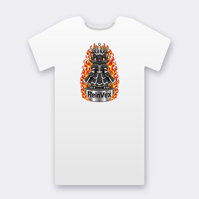 KC Chess ReinVex – white Klitty Crew T-shirt