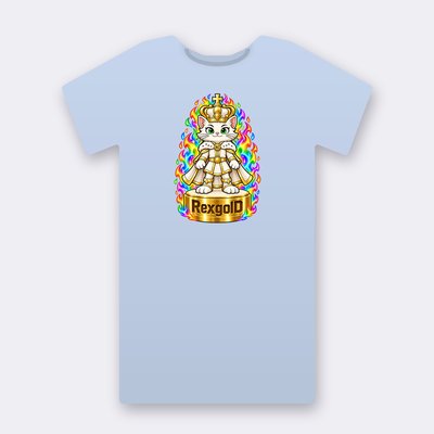 KC Chess RexgolD – baby blue Klitty Crew T-shirt