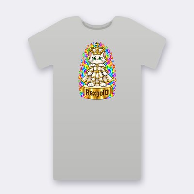 KC Chess RexgolD – heather grey Klitty Crew T-shirt