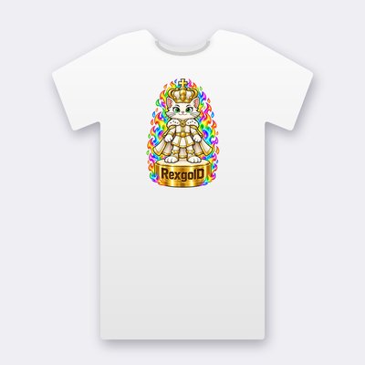 KC Chess RexgolD – white Klitty Crew T-shirt