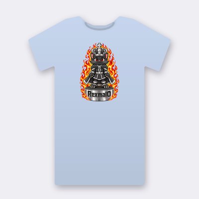 KC Chess RexmalO – baby blue Klitty Crew T-shirt