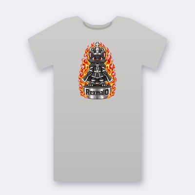 KC Chess RexmalO – heather grey Klitty Crew T-shirt