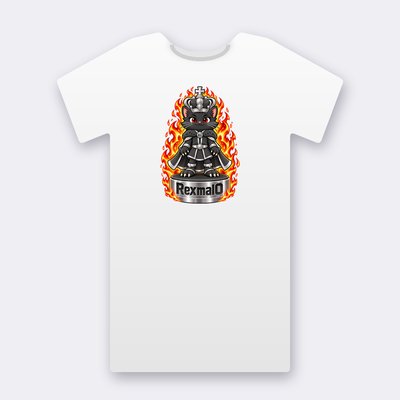KC Chess RexmalO – white Klitty Crew T-shirt