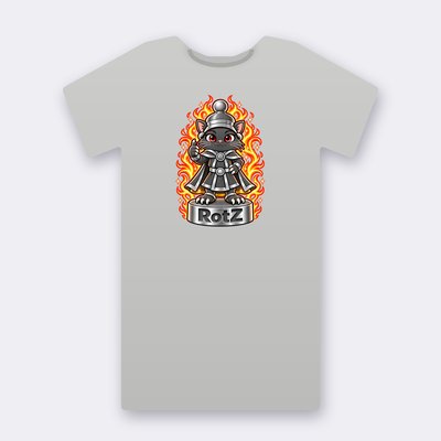 KC Chess RotZ – heather grey Klitty Crew T-shirt