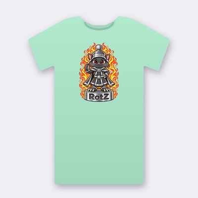 KC Chess RotZ – mint Klitty Crew T-shirt