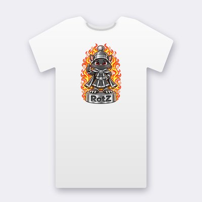 KC Chess RotZ – white Klitty Crew T-shirt