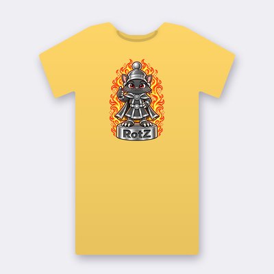 KC Chess RotZ – yellow Klitty Crew T-shirt
