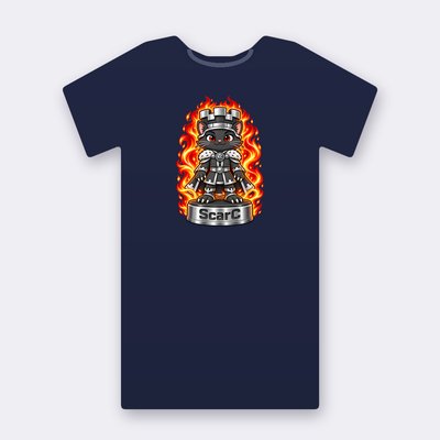 KC Chess ScarC – navy Klitty Crew T-shirt