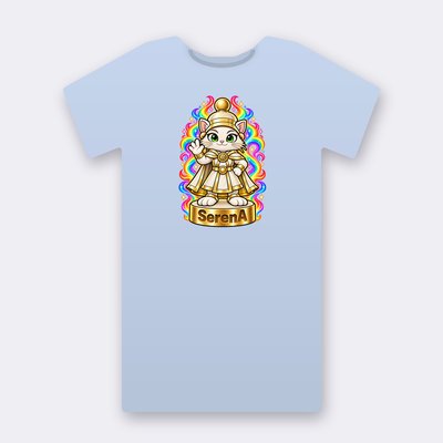 KC Chess SerenA – baby blue Klitty Crew T-shirt