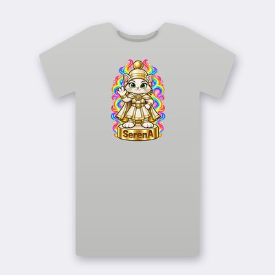 KC Chess SerenA – heather grey Klitty Crew T-shirt