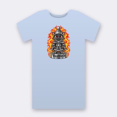 KC Chess ToyakO – baby blue Klitty Crew T-shirt