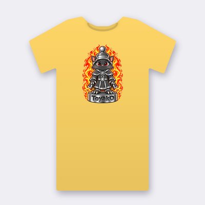KC Chess ToyakO – yellow Klitty Crew T-shirt