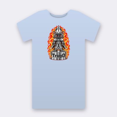 KC Chess TrugO – baby blue Klitty Crew T-shirt