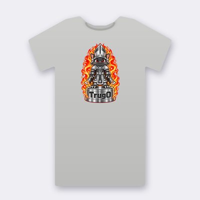 KC Chess TrugO – heather grey Klitty Crew T-shirt