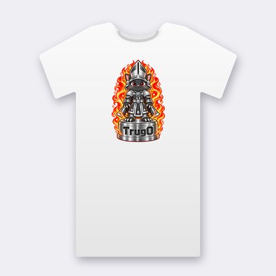 KC Chess TrugO – white Klitty Crew T-shirt