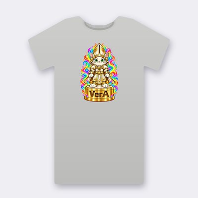 KC Chess VerA – heather grey Klitty Crew T-shirt