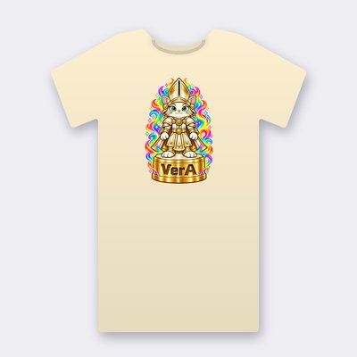 KC Chess VerA – natural Klitty Crew T-shirt