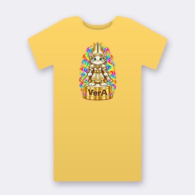 KC Chess VerA – yellow Klitty Crew T-shirt