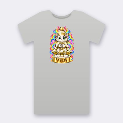 KC Chess VitA – heather grey Klitty Crew T-shirt