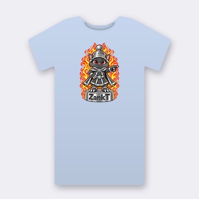 KC Chess ZankT – baby blue Klitty Crew T-shirt