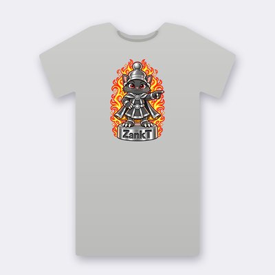 KC Chess ZankT – heather grey Klitty Crew T-shirt