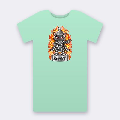 KC Chess ZankT – mint Klitty Crew T-shirt
