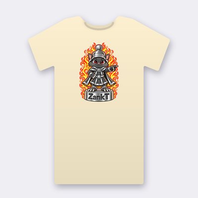 KC Chess ZankT – natural Klitty Crew T-shirt
