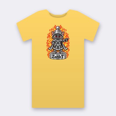 KC Chess ZankT – yellow Klitty Crew T-shirt