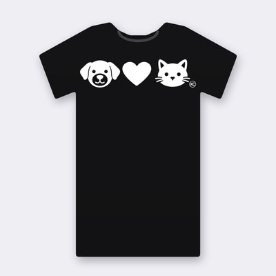 KC Dog Loves Cat T-shirt