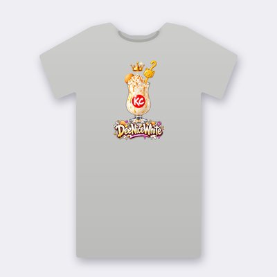 KC Drink DeeNiceWhite – heather grey Klitty Crew T-shirt