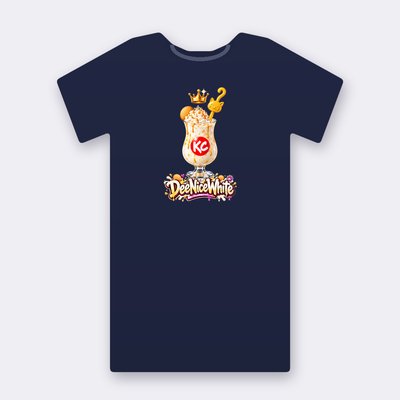 KC Drink DeeNiceWhite – navy Klitty Crew T-shirt