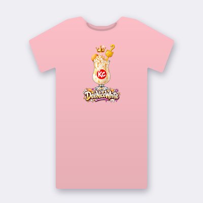 KC Drink DeeNiceWhite – pink Klitty Crew T-shirt