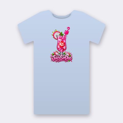 KC Drink JuicySinDee – baby blue Klitty Crew T-shirt