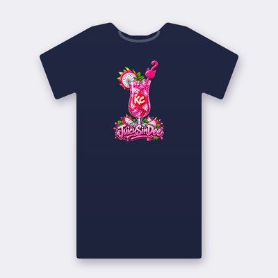 KC Drink JuicySinDee – navy Klitty Crew T-shirt