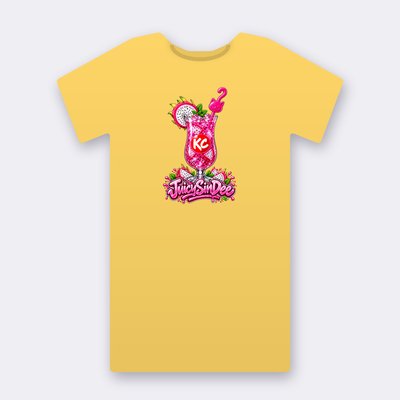 KC Drink JuicySinDee – yellow Klitty Crew T-shirt
