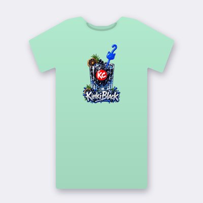 KC Drink KinkiBlack – mint Klitty Crew T-shirt